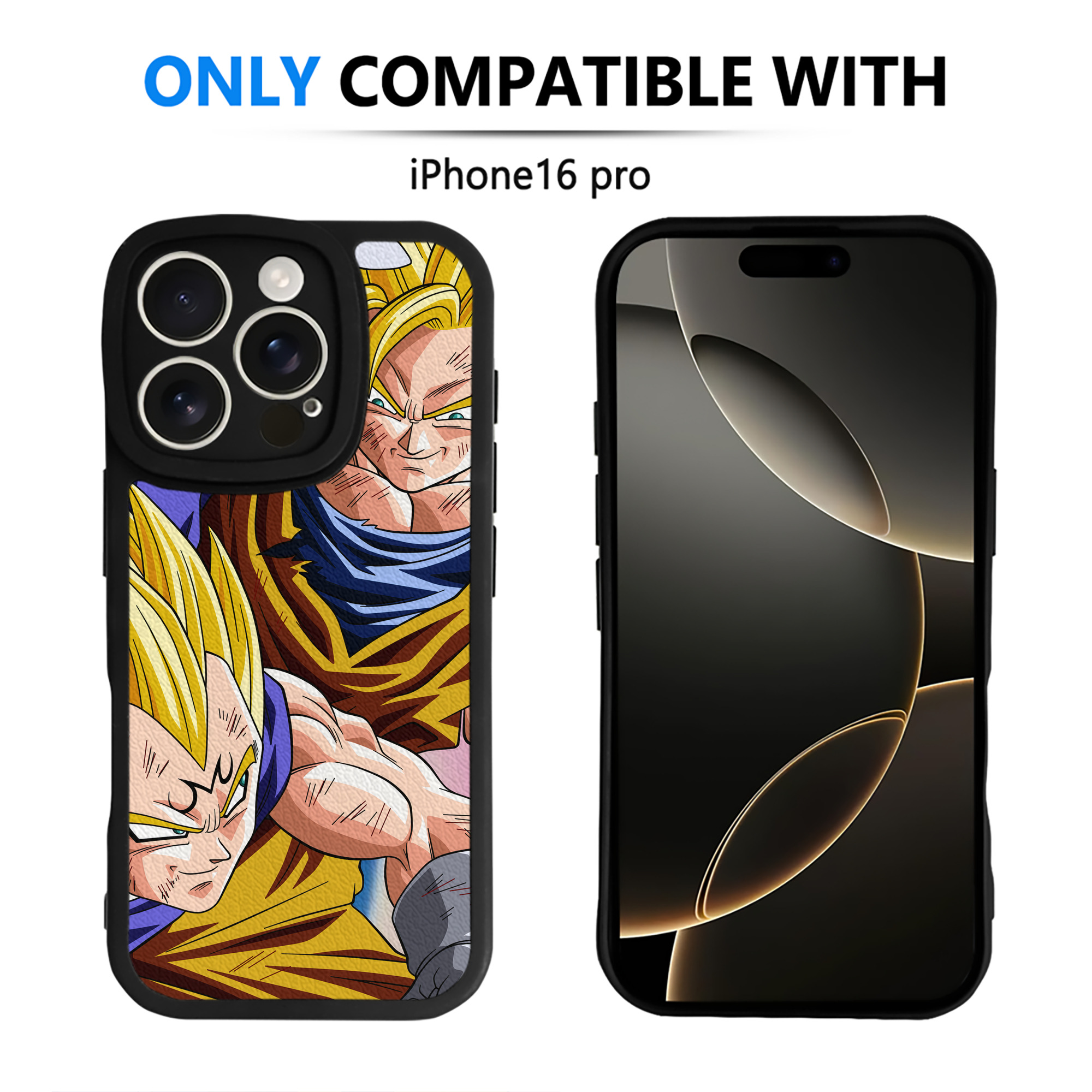 （画像用） ドラゴンボール DRAGON BALL 【iPhone 16シリーズ対応】シリコンスマホケース（レザー調） 材質：シリコン